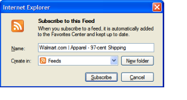 The 'Subscribe' button appears in an Internet Explorer pop-up window